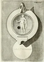 An illustration from Antiquitatis reliquiae a marchione Jacobo Musellio collectae, tabulis incisae et brevisibus explicationibus illustratae (1756)