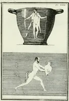 An illustration from Recueil d'antiquités egyptiennes, etrusques, grecques et romaines (1756)