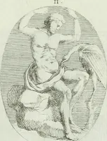 An illustration from Recueil d'antiquités egyptiennes, etrusques, grecques et romaines (1756)