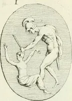 An illustration from Recueil d'antiquités egyptiennes, etrusques, grecques et romaines (1756)