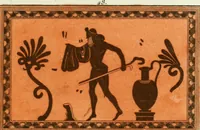 An illustration from Antiquités étrusques, grecques et romaines : ou les beaux vases étrusques, grecs et romains, et les peintures rendues avec les couleurs qui leur sont propres (1787)