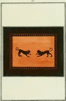 An illustration from Antiquités étrusques, grecques et romaines : ou les beaux vases étrusques, grecs et romains, et les peintures rendues avec les couleurs qui leur sont propres (1787)