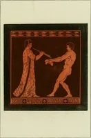 An illustration from Antiquités étrusques, grecques et romaines : ou les beaux vases étrusques, grecs et romains, et les peintures rendues avec les couleurs qui leur sont propres (1787)