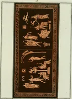 An illustration from Antiquités étrusques, grecques et romaines : ou les beaux vases étrusques, grecs et romains, et les peintures rendues avec les couleurs qui leur sont propres (1787)