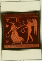 An illustration from Antiquités étrusques, grecques et romaines : ou les beaux vases étrusques, grecs et romains, et les peintures rendues avec les couleurs qui leur sont propres (1787)