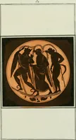 An illustration from Antiquités étrusques, grecques et romaines : ou les beaux vases étrusques, grecs et romains, et les peintures rendues avec les couleurs qui leur sont propres (1787)