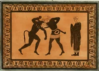 An illustration from Antiquités étrusques, grecques et romaines : ou les beaux vases étrusques, grecs et romains, et les peintures rendues avec les couleurs qui leur sont propres (1787)