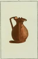 An illustration from Antiquités étrusques, grecques et romaines : ou les beaux vases étrusques, grecs et romains, et les peintures rendues avec les couleurs qui leur sont propres (1787)