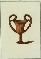 An illustration from Antiquités étrusques, grecques et romaines : ou les beaux vases étrusques, grecs et romains, et les peintures rendues avec les couleurs qui leur sont propres (1787)