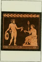 An illustration from Antiquités étrusques, grecques et romaines : ou les beaux vases étrusques, grecs et romains, et les peintures rendues avec les couleurs qui leur sont propres (1787)
