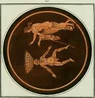 An illustration from Antiquités étrusques, grecques et romaines : ou les beaux vases étrusques, grecs et romains, et les peintures rendues avec les couleurs qui leur sont propres (1787)