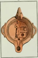 An illustration from Antiquités étrusques, grecques et romaines : ou les beaux vases étrusques, grecs et romains, et les peintures rendues avec les couleurs qui leur sont propres (1787)