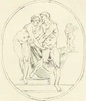 An illustration from Antiquities explained : being a collection of figured gems, illustrated by similar descriptions taken from the classics (1737)
