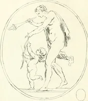 An illustration from Antiquities explained : being a collection of figured gems, illustrated by similar descriptions taken from the classics (1737)