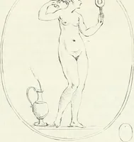 An illustration from Antiquities explained : being a collection of figured gems, illustrated by similar descriptions taken from the classics (1737)