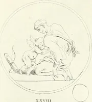 An illustration from Antiquities explained : being a collection of figured gems, illustrated by similar descriptions taken from the classics (1737)