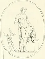 An illustration from Antiquities explained : being a collection of figured gems, illustrated by similar descriptions taken from the classics (1737)