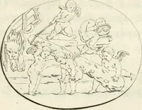 An illustration from Antiquities explained : being a collection of figured gems, illustrated by similar descriptions taken from the classics (1737)