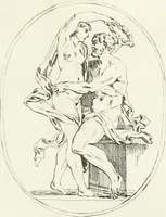 An illustration from Antiquities explained : being a collection of figured gems, illustrated by similar descriptions taken from the classics (1737)
