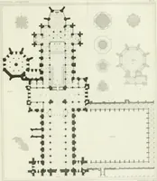 An illustration from The history and antiquities of the cathedral church of Wells: illustrated by a series of engravings, of views, elevations, plans, and details of the architecture of that edifice; including biographical anecdotes of the bishops of the see of Bath and Wells (1824)