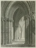 An illustration from The history and antiquities of the cathedral church of Wells: illustrated by a series of engravings, of views, elevations, plans, and details of the architecture of that edifice; including biographical anecdotes of the bishops of the see of Bath and Wells (1824)