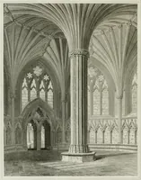 An illustration from The history and antiquities of the cathedral church of Wells: illustrated by a series of engravings, of views, elevations, plans, and details of the architecture of that edifice; including biographical anecdotes of the bishops of the see of Bath and Wells (1824)