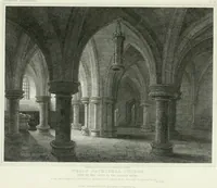 Picture 13 of 26 from The history and antiquities of the cathedral church of Wells: illustrated by a series of engravings, of views, elevations, plans, and details of the architecture of that edifice; including biographical anecdotes of the bishops of the see of Bath and Wells (1824), leaf 142