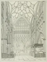 An illustration from The history and antiquities of the cathedral church of Wells: illustrated by a series of engravings, of views, elevations, plans, and details of the architecture of that edifice; including biographical anecdotes of the bishops of the see of Bath and Wells (1824)