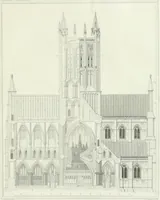 An illustration from The history and antiquities of the cathedral church of Wells: illustrated by a series of engravings, of views, elevations, plans, and details of the architecture of that edifice; including biographical anecdotes of the bishops of the see of Bath and Wells (1824)