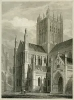 An illustration from The history and antiquities of the cathedral church of Wells: illustrated by a series of engravings, of views, elevations, plans, and details of the architecture of that edifice; including biographical anecdotes of the bishops of the see of Bath and Wells (1824)