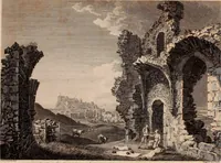 An illustration from Antiquities of Great Britain, : illustrated in views of monasteries, castles, and churches, now existing. (1807)