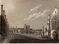 An illustration from Antiquities of Great Britain, : illustrated in views of monasteries, castles, and churches, now existing. (1807)