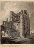 An illustration from Antiquities of Great Britain, : illustrated in views of monasteries, castles, and churches, now existing. (1807)
