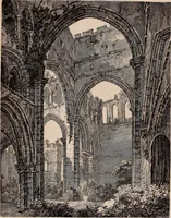 An illustration from Antiquities of Great Britain, : illustrated in views of monasteries, castles, and churches, now existing. (1807)