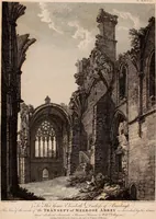 An illustration from Antiquities of Great Britain, : illustrated in views of monasteries, castles, and churches, now existing. (1807)