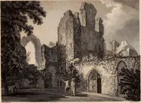 An illustration from Antiquities of Great Britain, : illustrated in views of monasteries, castles, and churches, now existing. (1807)