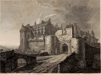 An illustration from Antiquities of Great Britain, : illustrated in views of monasteries, castles, and churches, now existing. (1807)