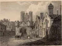 An illustration from Antiquities of Great Britain, : illustrated in views of monasteries, castles, and churches, now existing. (1807)