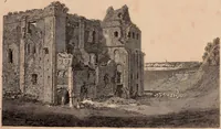 An illustration from Antiquities of Great Britain, : illustrated in views of monasteries, castles, and churches, now existing. (1807)