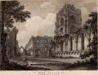 An illustration from Antiquities of Great Britain, : illustrated in views of monasteries, castles, and churches, now existing. (1807)