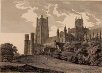 An illustration from Antiquities of Great Britain, : illustrated in views of monasteries, castles, and churches, now existing. (1807)