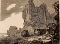 An illustration from Antiquities of Great Britain, : illustrated in views of monasteries, castles, and churches, now existing. (1807)