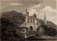 An illustration from Antiquities of Great Britain, : illustrated in views of monasteries, castles, and churches, now existing. (1807)