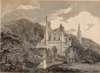 An illustration from Antiquities of Great Britain, : illustrated in views of monasteries, castles, and churches, now existing. (1807)