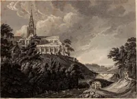 An illustration from Antiquities of Great Britain, : illustrated in views of monasteries, castles, and churches, now existing. (1807)