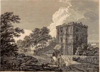 An illustration from Antiquities of Great Britain, : illustrated in views of monasteries, castles, and churches, now existing. (1807)
