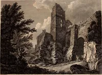 An illustration from Antiquities of Great Britain, : illustrated in views of monasteries, castles, and churches, now existing. (1807)