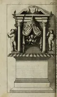 An illustration from The antiquities of St. Peters, or the abbey church of Westminster : containing all the inscriptions, epitaphs, &c. upon the tombs and grave-stones : with the lives, marriages and issue of the most eminent personages therein reposited and their coats of arms truly emblazon'd (1711)