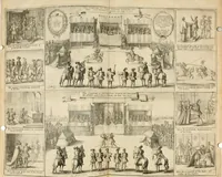 An illustration from The antiquities of Warwickshire illustrated : from records, leiger-books, manuscripts, charters, evidences, tombes, and armes : beautified with maps, prospects, and portraictures (1656)