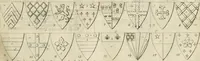 An illustration from The antiquities of Warwickshire illustrated : from records, leiger-books, manuscripts, charters, evidences, tombes, and armes : beautified with maps, prospects, and portraictures (1656)